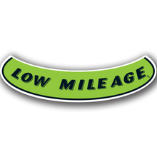 Vinyl Highlights Smile Slogans "Low Mileage" Black/Fluorescent Green 12/Pack