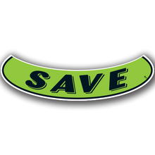 Vinyl Highlights Smile Slogans "Save" Black/Fluorescent Green 12/Pack