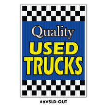 Jumbo UnderHood Signs "Quality Used Trucks"