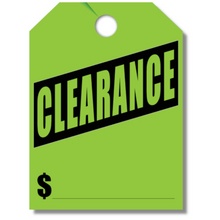 Stock Mirror Hang Tags (Green #280-CL)