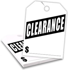 Stock Mirror Hang Tags (White #280-CL)