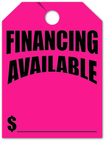 Stock Mirror Hang Tags (Pink #280-FA)