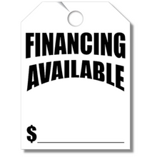 Stock Mirror Hang Tags (White #280-FA)