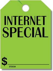 Stock Mirror Hang Tags (Green #280-IS)