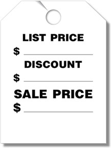 Stock Mirror Hang Tags (White #280-LD)