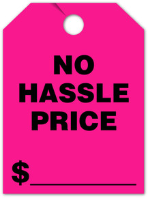 Stock Mirror Hang Tags (Pink #280-NH)