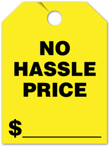 Stock Mirror Hang Tags (Yellow #280-NH)