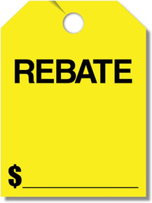 Stock Mirror Hang Tags (Yellow #280-RB)