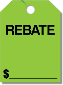 Stock Mirror Hang Tags (Green #280-RB)