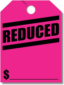 Stock Mirror Hang Tags (Pink #280-RD)