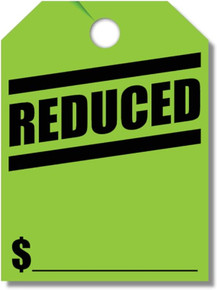 Stock Mirror Hang Tags (Green #280-RD)