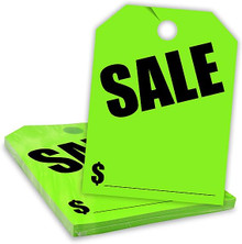 Stock Mirror Hang Tags (Green #280-SA)