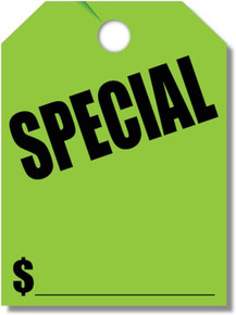 Stock Mirror Hang Tags (Green #280-SP)