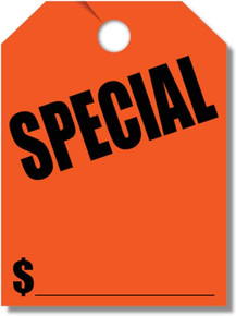 Stock Mirror Hang Tags (Red #280-SP)