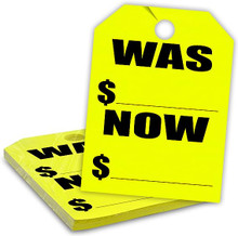 Stock Mirror Hang Tags (Yellow #280-WN)
