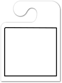 Hook Stock Mirror Hang Tags (White #282 BO)