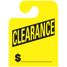 Hook Stock Mirror Hang Tags (Yellow #282 CL)