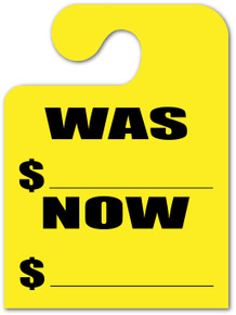 Hook Stock Mirror Hang Tags (Yellow #282 WN)