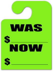 Hook Stock Mirror Hang Tags (Green #282 WN)