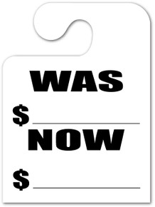 Hook Stock Mirror Hang Tags (White #282 WN)