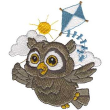 Owl Flying A Kite (CH2946)