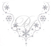 Ovrs5135 - Snowflakes V-neckline