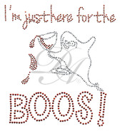 Ovrs5203 - I'm just here for the BOOS! Ghost with wine glass