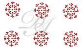 Ovrs409 - Small Red Snowflakes
