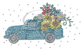 Ovrs7723s - Truck with Spring Flowers for Mask