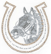 Ovrs306 - Horse Shoe with Horse Head
