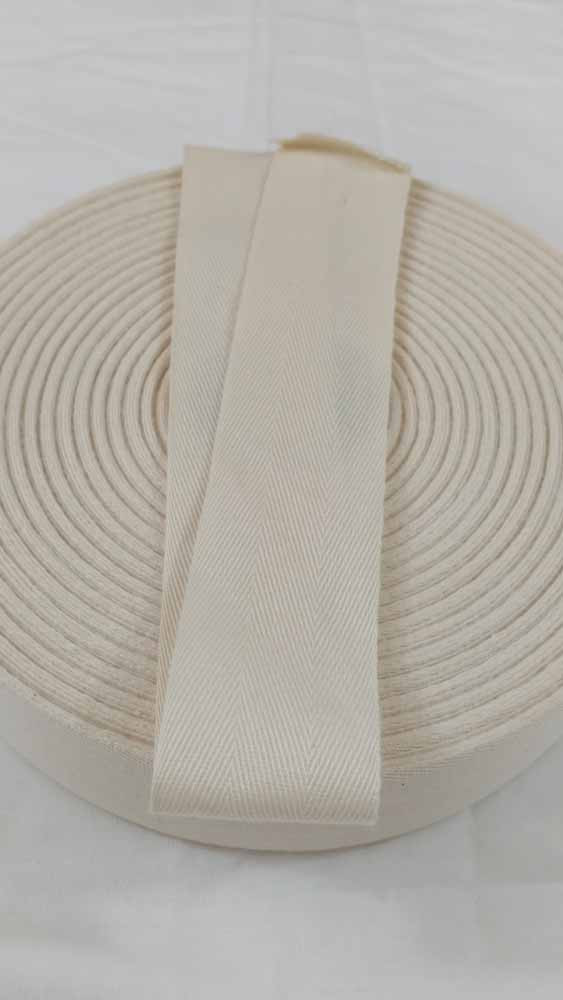 Lightweight 1.5" natural twill tape