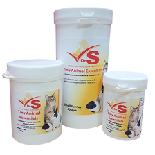 Vitamins, Rapisorb major and trace minerals, essential amino acids and herbal extracts for mice, rats, hamsters, gerbils and other small animals.
