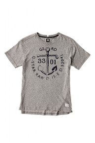 Grey printed black, Gant Tee