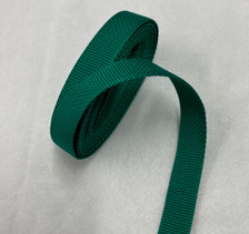 Green 1" wide polypropylene webbing - 4 yard piece 