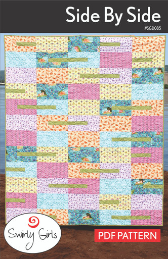 SGD085pdf Side By Side Quilt Pattern Front Cover