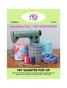 FQG120pdf Fat Quarter Pop Up Pattern - NO HARDWARE!!  
Instructions Only!!
