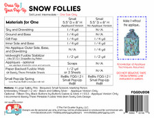 FQGDU208 Snow Follies Pop Up Kit