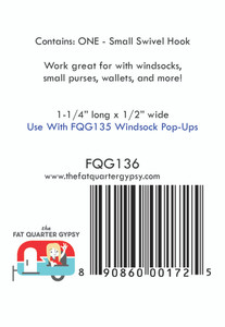 FQG136 Small Swivel Hook 1.25" x .5"