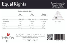 SGD014 Equal Rights Quilt Pattern