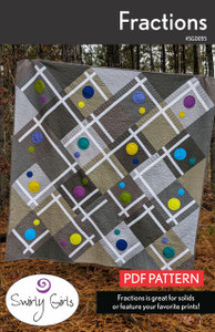 SGD055 Fractions Quilt Pattern Front Cover