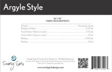 SGD057 Argyle Style Quilt Pattern