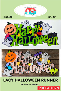 Lacy Halloween Runner - pdf printable