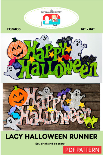 Lacy Halloween Runner - pdf printable