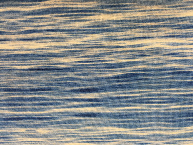 1 yard piece of Medium Blue Waves