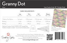 SGD065 Granny Dot Quilt Pattern Back Cover