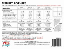 FQG128 T-shirt Pop-Up Pattern