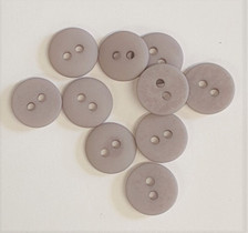 Ten 1/2" Gray Buttons