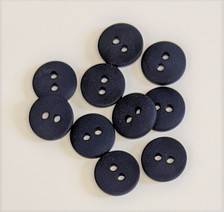 Ten 1/2" Navy Buttons