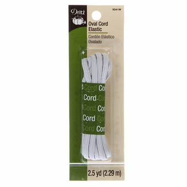 Dritz Oval Cord Elastic 9341W