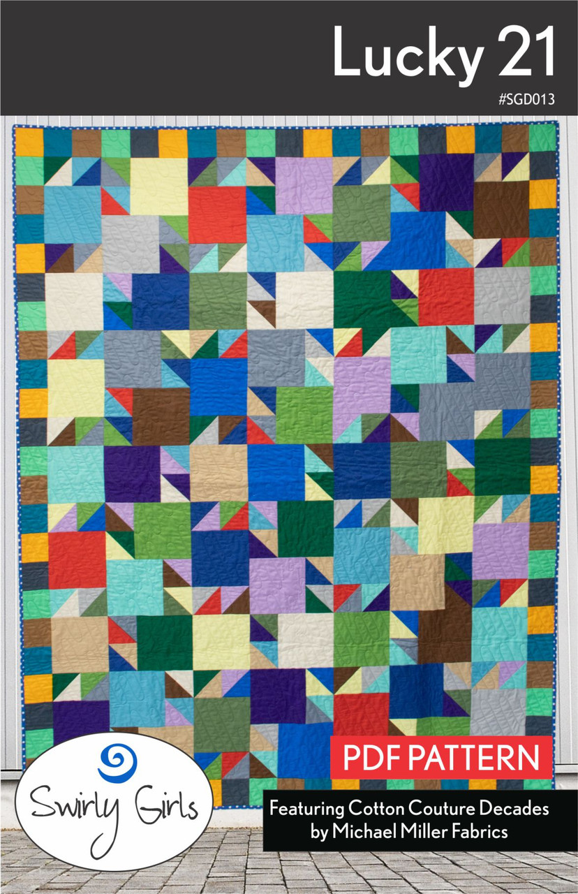 lucky 21 pattern pdf printable fat quarter gypsy shop
